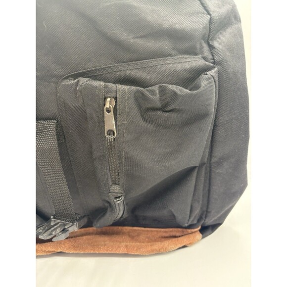 Vintage 90s Sasson Canvas Backpack w/ Suede Trim – Rare Retro - Picture 5 of 16